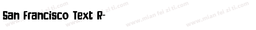 San Francisco Text R字体转换